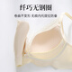 Ancient and modern (GUJIN) underwear for women with small breasts, large push-up, anti-sag, upper support, pull-up, no rims, high luxury satin, deep V, sexy, red, small breasts, cup size 70A