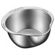 Tuojin 304 stainless steel drain basket multifunctional rice washing sieve fruit plate household rice washing artifact kitchen special dishwashing basin 304 stainless steel drain basket (silver)