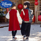 Disney New Year's greeting clothes for boys winter thickened children's New Year clothes for girls Hanfu Tang suit festive New Year's Day performance clothes official flagship Yunjin girls dress plus velvet 160