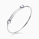 Pt.Charm Platinum Bracelet PT950 Platinum Bracelet Women's Double Love Wedding Bracelet Mother's Day Gift If not in stock, it can be customized. Take 6g as an example