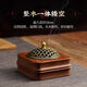 Shantou Lincun retro walnut incense burner household sandalwood seal solid wood ornaments walnut incense burner style 2