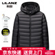LILANZ winter thin autumn down 90-fleece down jacket for men and women, warm hooded jacket for inner wear, black M