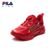 FILA Children's Shoes Running Shoes 2026 Spring New Year Men's and Large Children's Sports Shoes Super Running 6 Dark Red/Fiery Red-FH 33 Inner Length 20.5cm