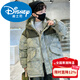 Disney Boys New Year Down Jacket Youth Winter Cotton Jacket 2026 New Cotton Jacket Winter Cotton Jacket Thickened Medium and Large Children Cotton Jacket Green 120 cm