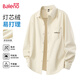 Baleno shirt men's long-sleeved spring commuting versatile high-end coat loose casual corduroy men's business shirt