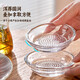Sanqihu glass ginger grinder household garlic grinding bowl ginger yam paste garlic artifact seasoning dish dipping saucer press garlic box 2 pack food plastic / efficient grinding