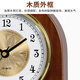 Hanshi (Hense) simple living room table clock bedroom bedside table clock internet celebrity desktop small desk clock wooden clock quartz clock HD543 simple model