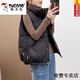 Woodpecker (TUCANO) Down Cotton Vest Women's 2025 Autumn and Winter New Outerwear Korean Style Super Thick Vest Versatile Slim Short Vest Jacket Black M Recommended 80-110Jin Jin is equal to 0.5 kg