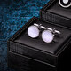 Cufflinks (KFLK) simple and versatile shell cufflinks men's shirt French shirt cuff buttons sleeve nails custom engraving Cufflinks K165