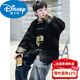Disney boys' Hanfu children's new coat Tang suit Chinese style plus velvet and thickened red New Year's greeting suit zodiac New Year's New Year cotton coat style red plus velvet and thickened 100