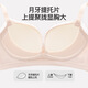 Modal lace underwear for girls with small breasts pushed together to make them look bigger, sexy pure lust anti-sagging bra, ultra-thin, pure and high-end, passion fruit suitable for BC cup M, base size 75