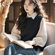 The popular style of Woodpecker (TUCANO) this year is good-looking, unique, beautiful, fashionable and old-looking white striped fake two-piece shirt 5198-black style. Collection, purchase and priority delivery. S Recommendation: 80-95Jin Jin is equal to 0.5kg