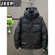 JEEP SPIRIT stand collar down jacket men's winter 2025 new thickened white duck down casual jacket down sweater black 7731 L