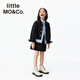 Little MO&Co. Show same style little moco children's clothing 26 new girls imitation hot diamond denim skirt short skirt parent-child denim black 165 165/67