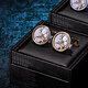 KFLK French shirt cufflinks men's light luxury custom shirt movement mechanical cufflinks cufflinks Cufflinks K157 (gold frame)