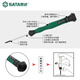 SATA Slotted Screwdriver Industrial Grade Small Screwdriver Micro Precision Screwdriver 1mm-4mm 62801-62822 62808 (2.4x50mm)