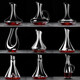 Tuojin German imported quality red wine decanter household high-end light luxury crystal glass wine dispenser foreign wine dispenser thickened crystal decanter 1500ml
