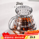 Bincoo hand-brewed coffee pot glass vertical pattern sharing pot with lid cloud pot coffee pot