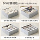 Tianzong Underwear Storage Box Drawer Divider Organizing Box Bra Socks Storage Artifact Underwear Box star-Dawn Gray S can store 12 pieces of underwear_socks 28*14*10cm