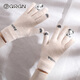 Glovos GGN para mujeres Guantes de lana de peluche en espesas de invierno