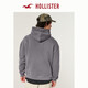 HOLLISTER Classic LOGO Warm Fleece Pullover Hooded Sweatshirt 26 Spring New Men's Clothing 322-6156 Gray XS (170/84A)