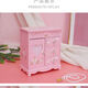 Fantasy Pink Castle Cartoon Wooden Jewelry Box Girl Jewelry Box Hairpin Storage Princess Tiara Drawer Cosmetic Box Kaicat Cat Three Drawers and One Door