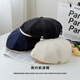 Zhenxiang Hat Women's Autumn and Winter Fashionable Foreign Style Painter Bailey Newsboy Hat Showing Face Small Progressive Hat Front and Back Wear J698 Black One Size 56-58cm