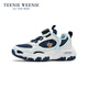 Teenie Weenie children's shoes children's sports shoes 2026 new boys running shoes girls lightweight wear-resistant casual dad shoes TW6605015 navy blue 35