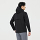 Lilan Men's Three-proof Windbreaker Men's Jacket Spring Hooded Waterproof, Oil-proof and Anti-fouling Commuting Outdoor Windbreaker Black (25CFY6031Y) L 170/88A
