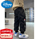 Disney Boys' Down Pants 2026 New Autumn and Winter Children's One Pair of Winter Thickened Big Children's Winter Warm Boys' Cotton Pants Black 160 cm