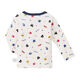 MIKIHOUSE children's T-shirt Mikihouse double bee pure veil processing full coverage pattern long-sleeved T-shirt Japan direct mail White(01) 130