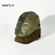 Sanfu (SANFU) suede distressed beret forward hat retro fashion personalized clothing accessories hat 518165 green one size