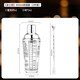 Shijanu 304 stainless steel mixer glass shaker cup hand shaker cocktail shaker making tool mixer set 2-piece set 400ml glass + 26cm bar spoon