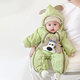 Disney Newborn Baby Autumn and Winter Jumpsuit Baby Outing Clothes Wing Jacket Padded Jacket Winter Plush Suit Apricot 66cm
