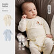 Koala Nose Little Fuju Cute and Healing Newborn Baby Soft Jacquard Camisole Newborn Clothes for the Year of the Horse Misty Blue 48cm