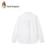Hush Puppies children's clothing boys' long-sleeved shirt 26 spring new children's college style cotton shirt original white 140
