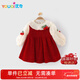 Youqi girls dress, winter dress, fashionable children's velvet princess dress, one-year-old baby girl dress, catch-week banquet, autumn and winter