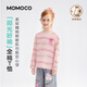 Mami Maka (MOMOCO) children's clothing girls' T-shirt 2026 spring style medium and large children's fashion T-shirt pink 90