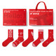 Pami (pami) Snake Year Twelve Zodiac Year Socks Women's Spring and Summer Mid-Tube Socks 2025 New Year Gift Box Cotton Socks Wedding Socks Red Socks Double Happiness - Women's_ Gift Box 5 Pairs One Size (Suitable for Codes 36-43) Zodiac Year_Lucky Red_Couples