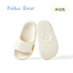 Nido Bear children's slippers summer home shoes boys and girls non-slip baby slippers children's sandals off-white single layer 21 inner length