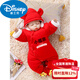 Disney baby jumpsuit thickened pure cotton autumn and winter warm baby male and female baby full month clothing baby outing clothing newborn year-old safe snake random red socks 59cm