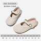 Red Dragonfly Girls' Shoes 2026 Spring Single Shoes Children's Princess Shoes Girls Small Leather Shoes Q61BD028 Beige 30