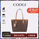COOGI bag women's light luxury brand women's crossbody handheld tote bag women's Valentine's Day birthday gift for girlfriend and wife brown one size