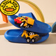 G.duck little yellow duck boys and children's slippers 2026 boys summer children indoor non-slip girl baby parent-child slippers blue Autobot size 24-25 inner length 15cm