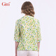 GITTI printed shirt for women 2026 spring and summer new short-sleeved loose slim large size shirt G261028 grass green 159 M (2)