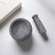 Fantasy household stone mortar natural bluestone garlic mortar garlic grinder garlic small rural old stone mortar old-fashioned garlic mortar bluestone round bowl large model set