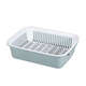 Yusenyi double-layer vegetable basin household vegetable storage basket rectangular fruit water leakage storage white