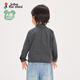 Jnby by JNBY new model Jiangnan cloth baby long-sleeved shirt A-type jumpsuit 26 spring boys and girls baby YQ2210400 010/miscellaneous black 90 cm