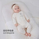 Babylove newborn one-piece spring and autumn baby pure cotton lace-up romper jacquard breathable monk suit Lishui green 52cm