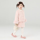 郝叔童品现货【夹棉套装】冬季新款2025时尚洋气女童网红套装 粉色 100 52